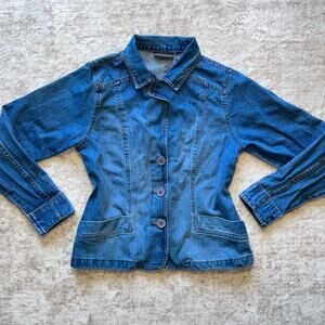 Relativity blue denim 100% cotton jacket